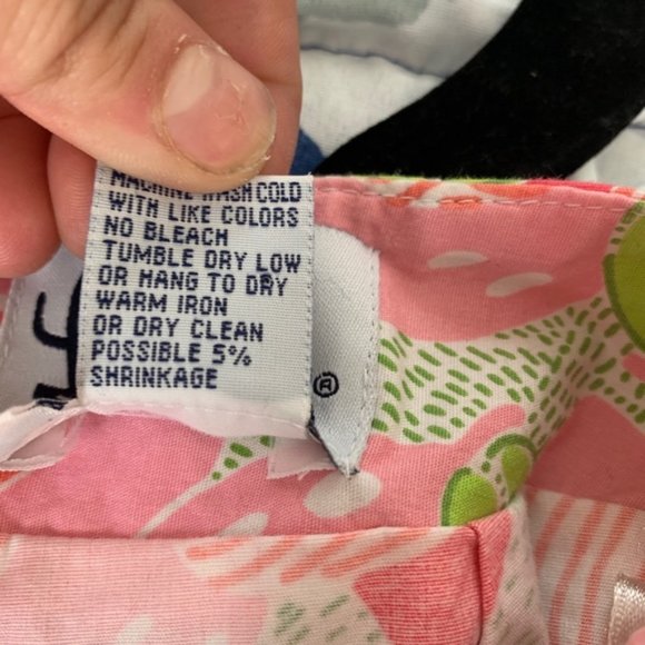 Vintage Lilly Pulitzer Pink Skort Fruit Print 2 - Picture 7 of 7
